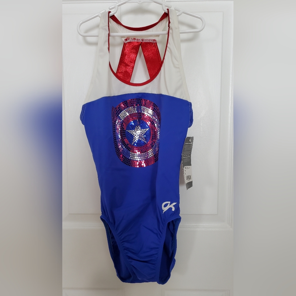 NWT GK Marvel Captain America Leotard